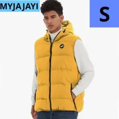⭐️様々なシーンに⭐️【MYJAJAYI】ダウンベスト メンズ フード付き防寒冬のサムネイル