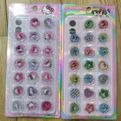 国内正規品　ハローキティ・パワーパフガールズ おはじきシール　KiraCoro