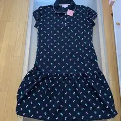 新品マザウェイズ　リボン柄ワンピース　160