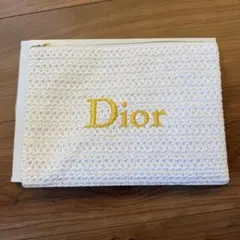 【新品未使用】Dior サマーポーチ ホワイト ロゴ チャーム付きのサムネイル