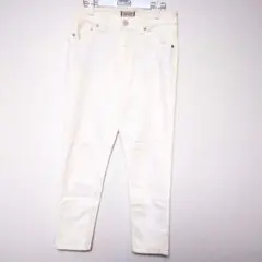 YANUK Ruth ホワイト デニムパンツ 26 ストレッチ 日本製 古着のサムネイル