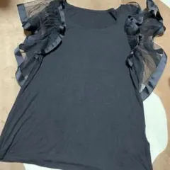 otto Tシャツ　黒　フリル　Mサイズのサムネイル