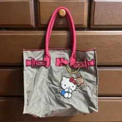 LACOUSETTE ラクゼットキーリング キティ ピンク グレー SSサイズ