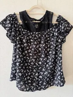 【INGNI】花柄オフショルダーシャツ Mサイズ