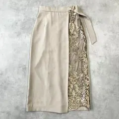 美品　トーナル　アシメレースタイトスカート970