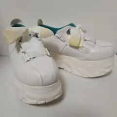 最終処分価格！　YOSUKE 　ヨースケ　ホワイト厚底スニーカー　24cm