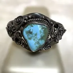 存在感抜群！ターコイズ シルバーバングル