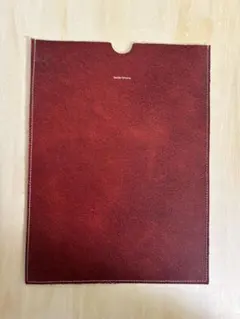 HERZ ヘルツ レザー ドキュメントケース レッド クリアファイル A4