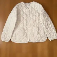 UNIQLO キルティングジャケット 160 アイボリー
