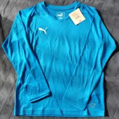 PUMA キッズ 長袖シャツ 140 青