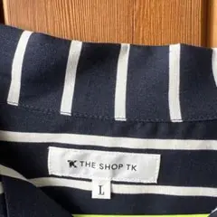 TK半袖ストライプシャツ
