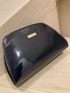 ブルガリ ネイビー PARFUMS 小物入れ BVLGARI ロゴ 化粧ポーチ