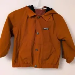 プティマイン　オレンジ色 フード付きジャケット