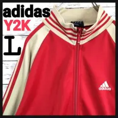 【Y2K】アディダス　00sトラックジャケット　スリーライン　万国旗タグ　希少L