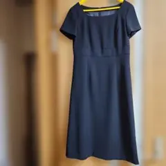COMME CA ISM 半袖ワンピース ブラック M