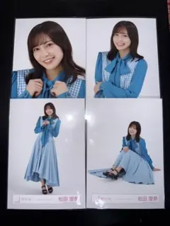 櫻坂46 松田里奈　ギンガムチェックコーデ　コンプ　1のサムネイル