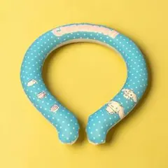 Cinnamoroll ネッククーラー 水色 ドット柄のサムネイル