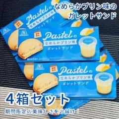 森永製菓 Pastelのなめらかプリン味 ガレットサンド　６個入×4箱セットのサムネイル