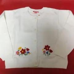 ミキハウス【新品未使用訳有】オールド カーディガン　手刺繍　レトロ