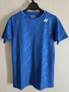 YONEX 青 パターン入り シャツ