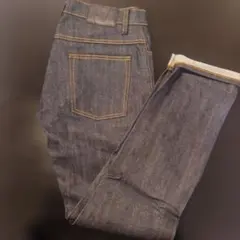 【+J】ダークブルー ストレートデニム・メンズ・32インチ・美品