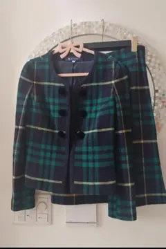 M'S GRACY 上品チェックセットアップ スーツ