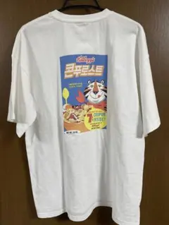 ビンテージケロッグ　Tシャツ　ハングル　新品　Lサイズ