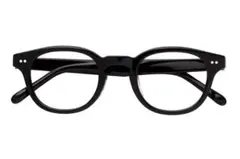 Zoff ボストン型 ブラックフレーム メガネ