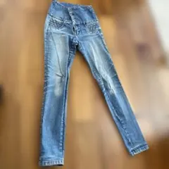 JAPANEE スキニーデニム ボタンフライ