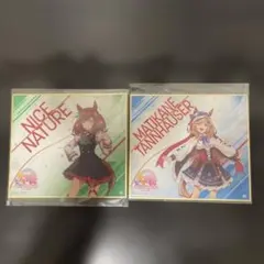 ウマ娘プリティーダービー ミニ色紙 2枚 ナイスネイチャ マチカネタンホイザ
