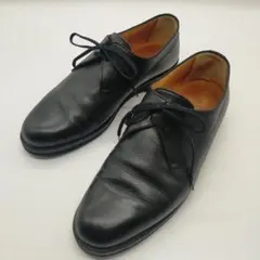 美品　a.testoni アテストーニ プレーントゥ　シューズ 黒　24.5のサムネイル