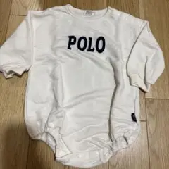POLO Baby ホワイトロンパース