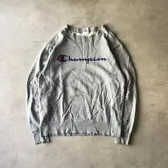 champion チャンピオン　トレーナー　ロゴスウェット　グレー　胸ロゴ