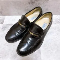 COMO ローファー 革靴 本革 レザー ブラック 24.5cm
