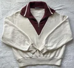 ZARAハーフジップスウェット