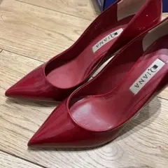 DIANA レッド ハイヒール 22.5