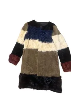 ZARA マルチカラームートンコート