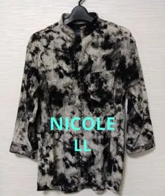 美品✨NICOLE シャツ7分袖LLのサムネイル