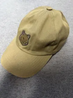 メゾンキツネ刺繍入りベースボールキャップ カーキ - メルカリ