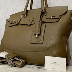 極美品✨ペッレモルビダ トートバッグ 2way A4収納 大容量 ベージュ