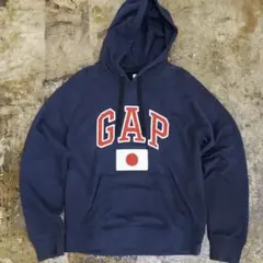 GAP 日本国旗デザイン フーディ L ネイビー
