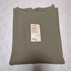 無印良品 洗いざらし太番手 ボートネック七分袖Tシャツ S 紳士服のサムネイル