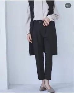 即発送可　美品milミル　ベルト付きセンタープレステーパードパンツ　M 低身長