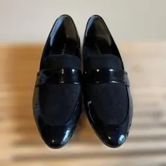 【ANTEPRIMA】ブラックレザーローファー　23cm 美品