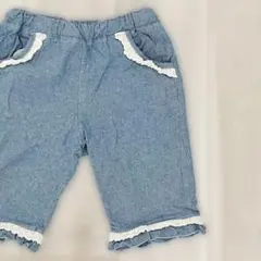 120cm デニム風ハーフパンツ 女の子
