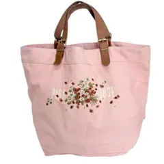 PINK HOUSE ピンクハウス トートバッグ 花柄 ハンド ピンク レザー
