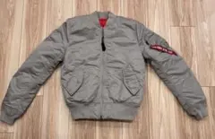 【美品】ALPHA INDUSTRIES MA-1 希少カラーシルバーXSサイズ