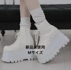 ダーリッチ トリプルソールハイカットスニーカー 白