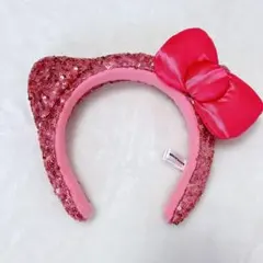 USJキティーちゃんピンク スパンコール　カチューシャ