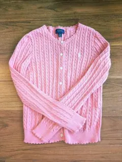 Polo Ralph Lauren ピンク カーディガン M　130cm